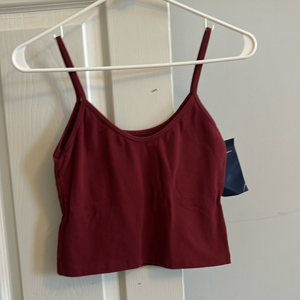 Brandy Melville Maroon Cropped Tank.
